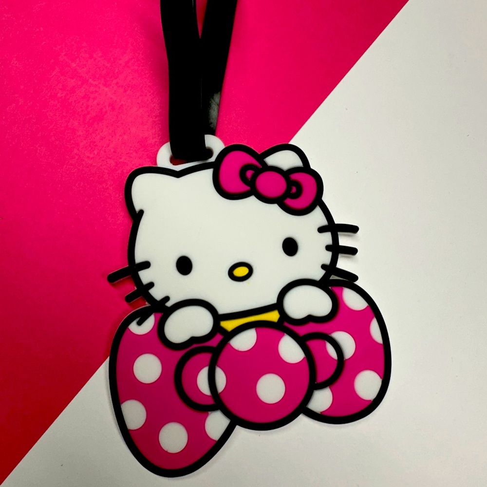 Hello Kitty Vintage 3D silicone luggage Bag name tag - Picture 6 of 6